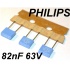 82nF 63V MKT PHILIPS 5mm Kondensator _ [6szt]