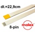 Taśma połączeniowa 0,5mm 8pin 0,229m MOLEX _ [1szt] 